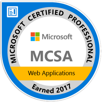 Microsoft Certified Professional MCSA Web Applications badge